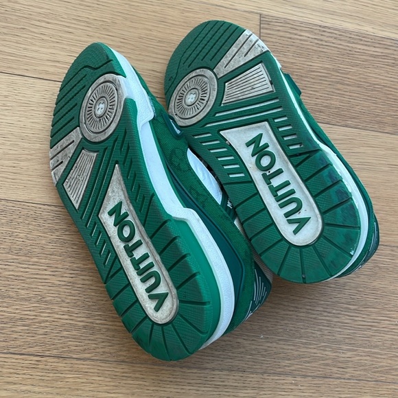 Louis Vuitton Green and White Sneakers - Picture 7 of 7